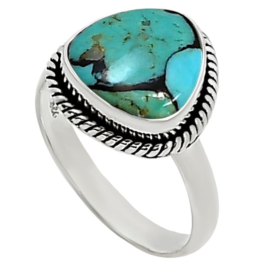 Lucky Charm Tibetan Turquoise Ring size-8 R-1009 SDR254201