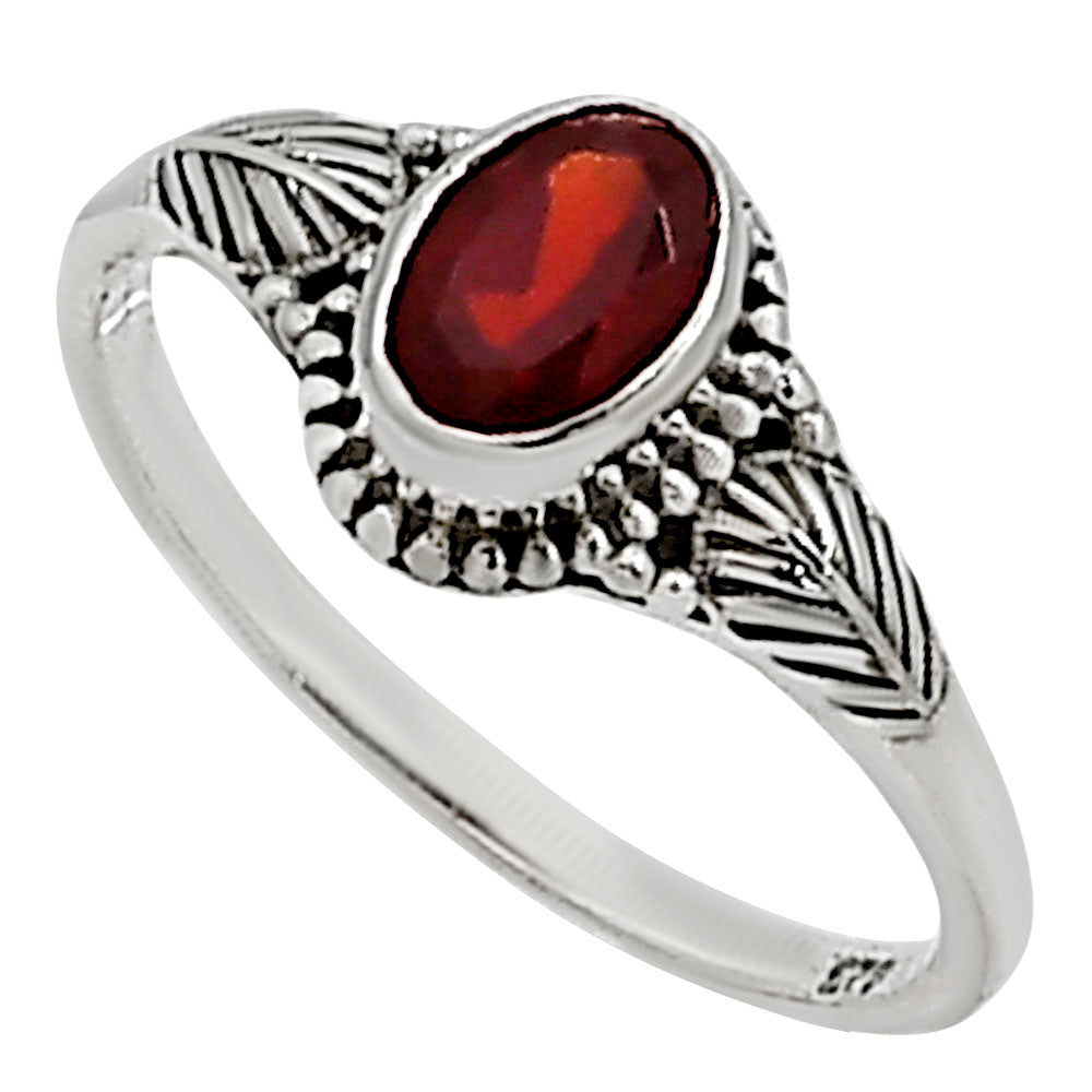 Hessonite Garnet Ring size-5 R-1403 SDR254393