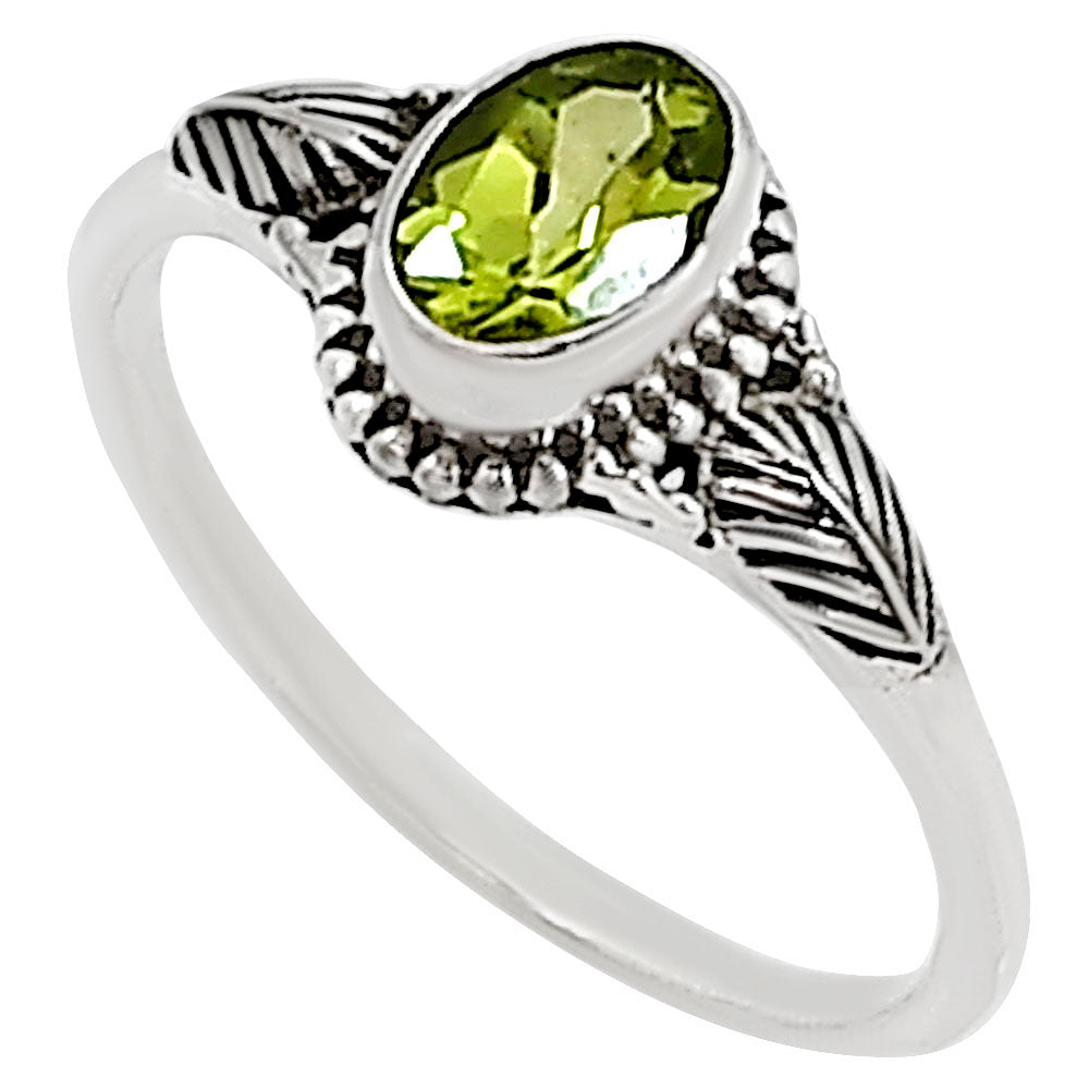 Peridot Ring size-6 R-1403 SDR254434