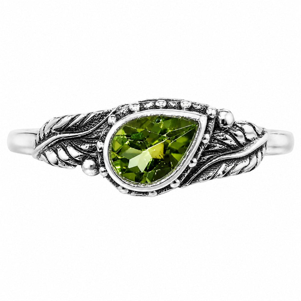 Leaf - Peridot Ring size-8 R-1404 SDR254633