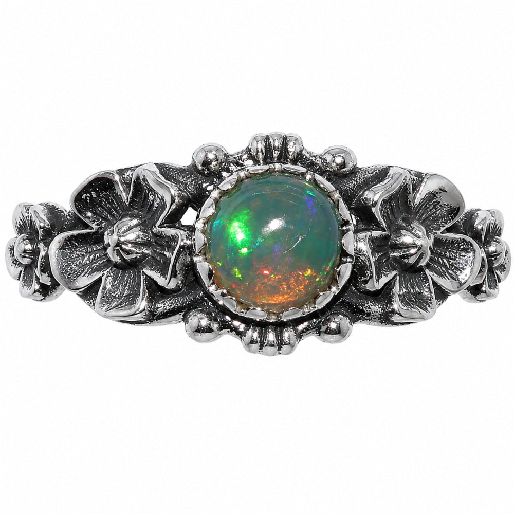 Floral - Ethiopian Opal Ring size-6 R-1292 SDR254723