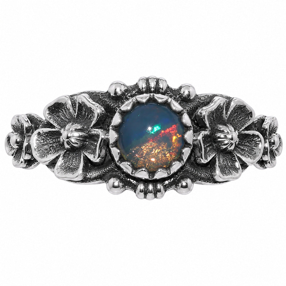 Floral - Ethiopian Opal Ring size-7 R-1292 SDR254725