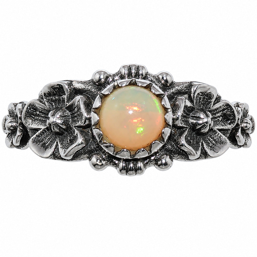 Floral - Ethiopian Opal Ring size-7 R-1292 SDR254726
