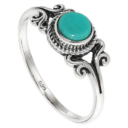 Sleeping Beauty turquoise Ring size-7 R-1358 SDR254815