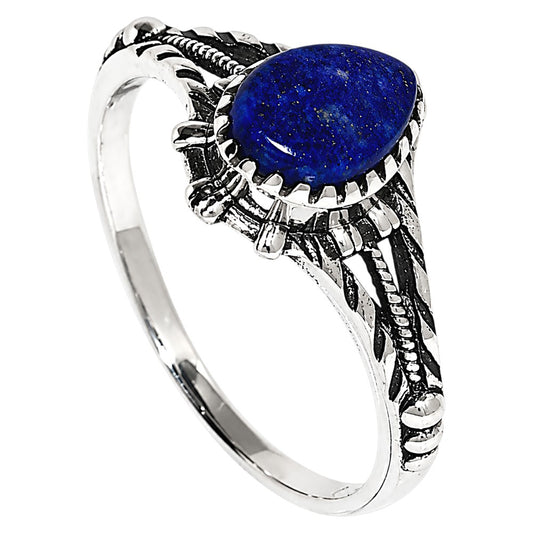 Lapis Lazuli Ring size-6 R-1345 SDR254882