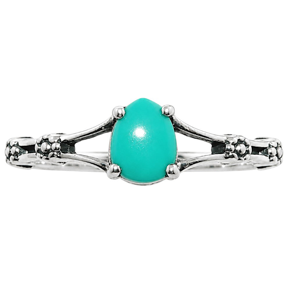 Floral - Sleeping Beauty turquoise Ring size-8 R-1720 SDR254933