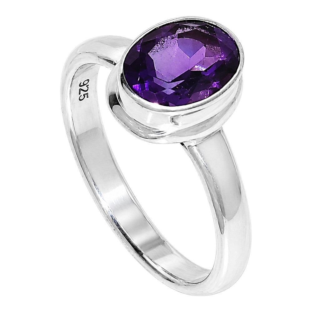 African Amethyst Ring size-8 R-1007 SDR255211