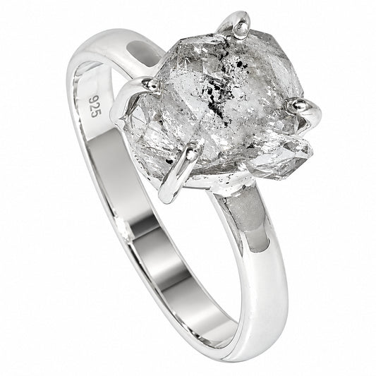 Herkimer Diamond Ring size-8 R-1052 SDR255356