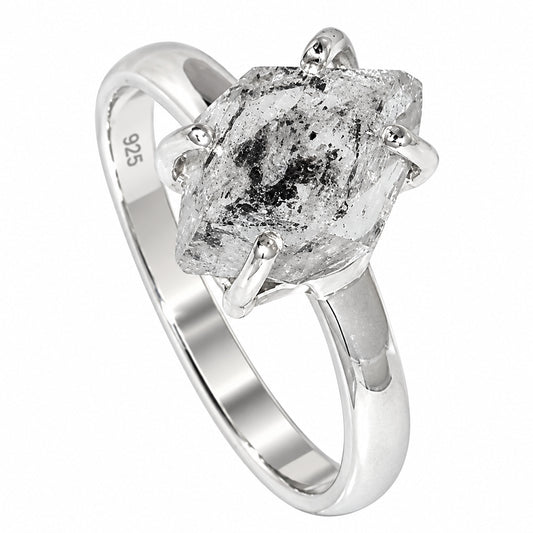Herkimer Diamond Ring size-8 R-1052 SDR255364