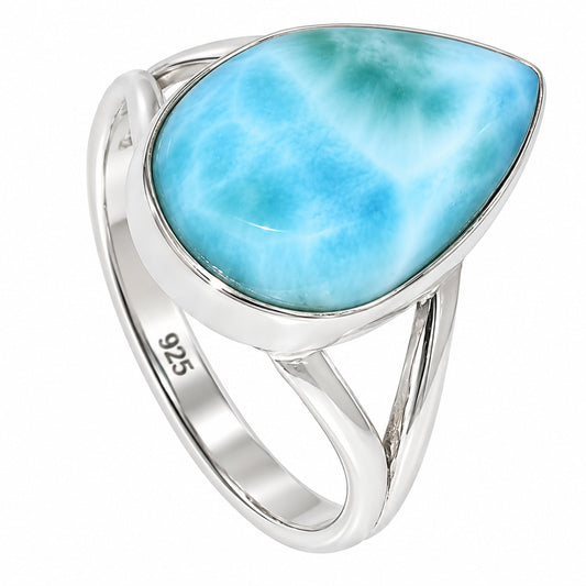 Larimar (Dominican Republic) Ring size-8 R-1002 SDR255406