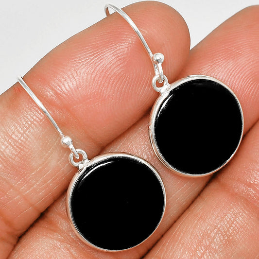 Black Onyx - Brazil Pendant Earrings Set T-1001 SDT03108