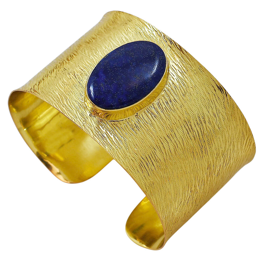 Lapis Lazuli Cuff Bangle Bracelet BM-1058 TB01005