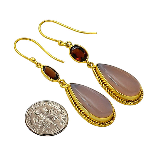 Rose Quartz Earrings EM-1055 TE01045