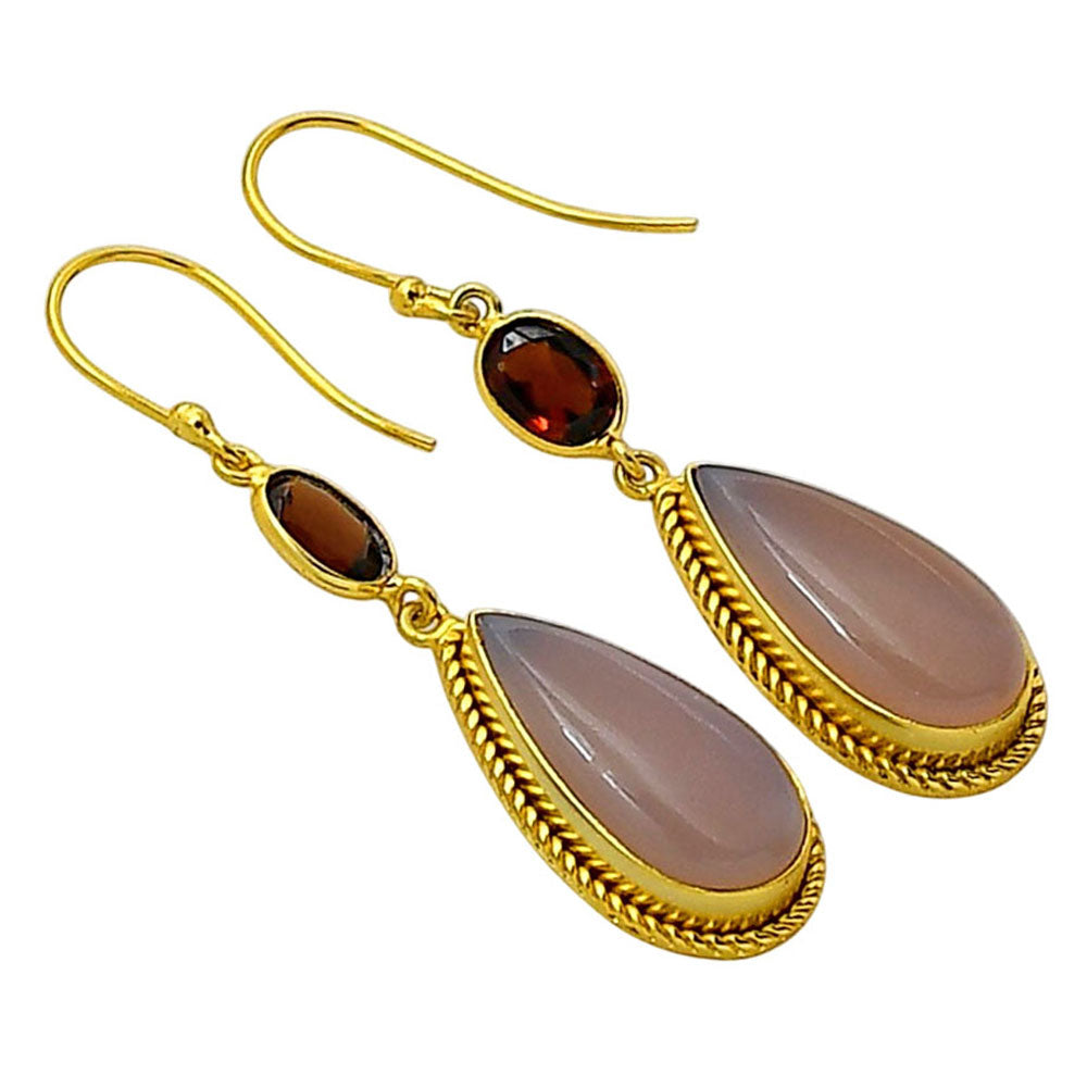 Rose Quartz Earrings EM-1055 TE01045