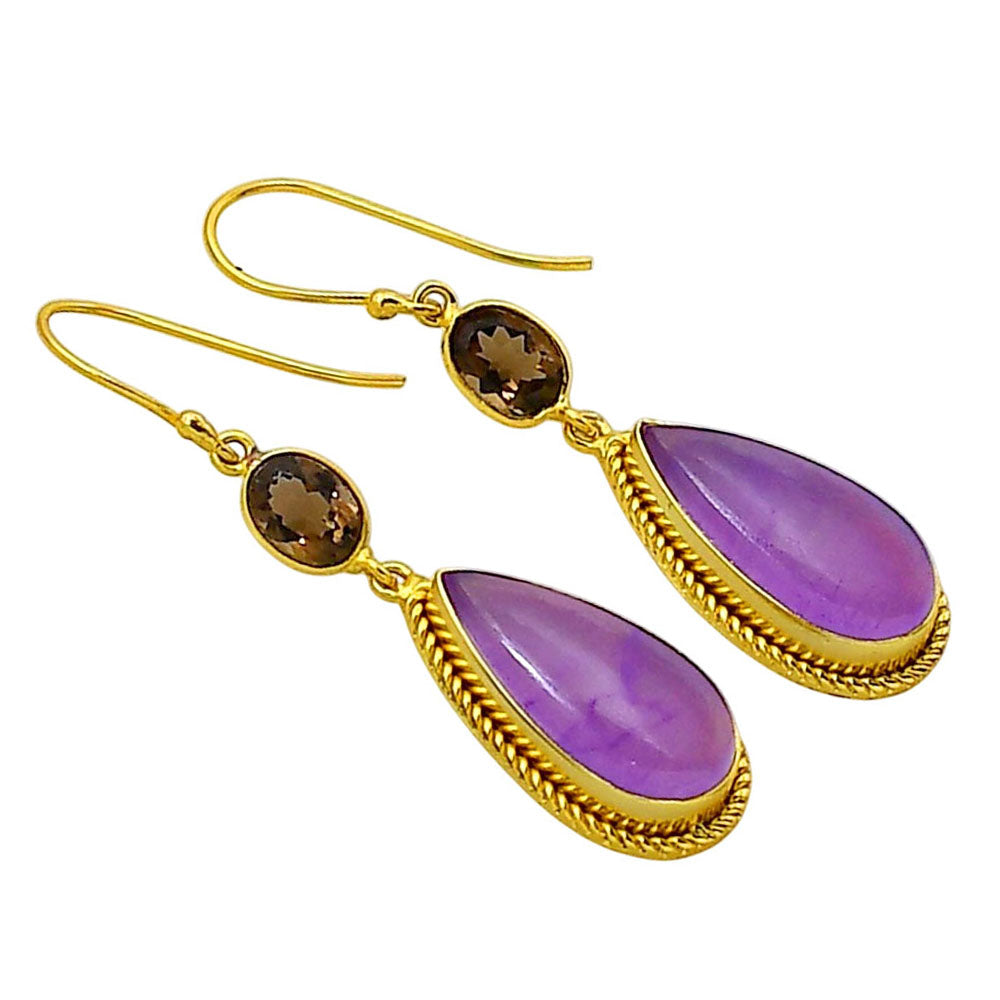 Dragon Vein Agate Earrings EM-1055 TE01047