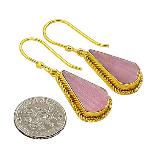 Pink Selenite Earrings EM-1055 TE01053