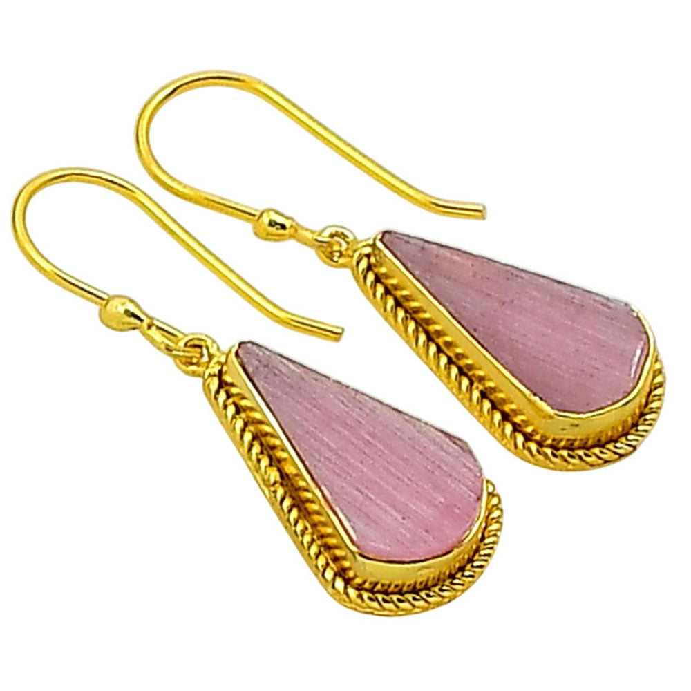 Pink Selenite Earrings EM-1055 TE01053