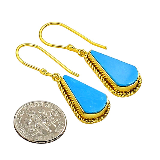 Sleeping Beauty Turquoise Earrings EM-1055 TE01058