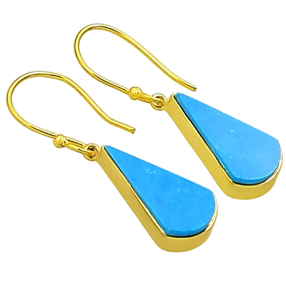 Sleeping Beauty Turquoise Earrings EM-1001 TE01080