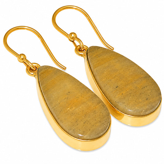 Honey Aragonite Earrings EM-1001 TE01102