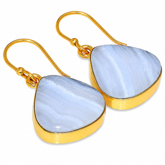 Blue Lace Agate Earrings EM-1001 TE01109