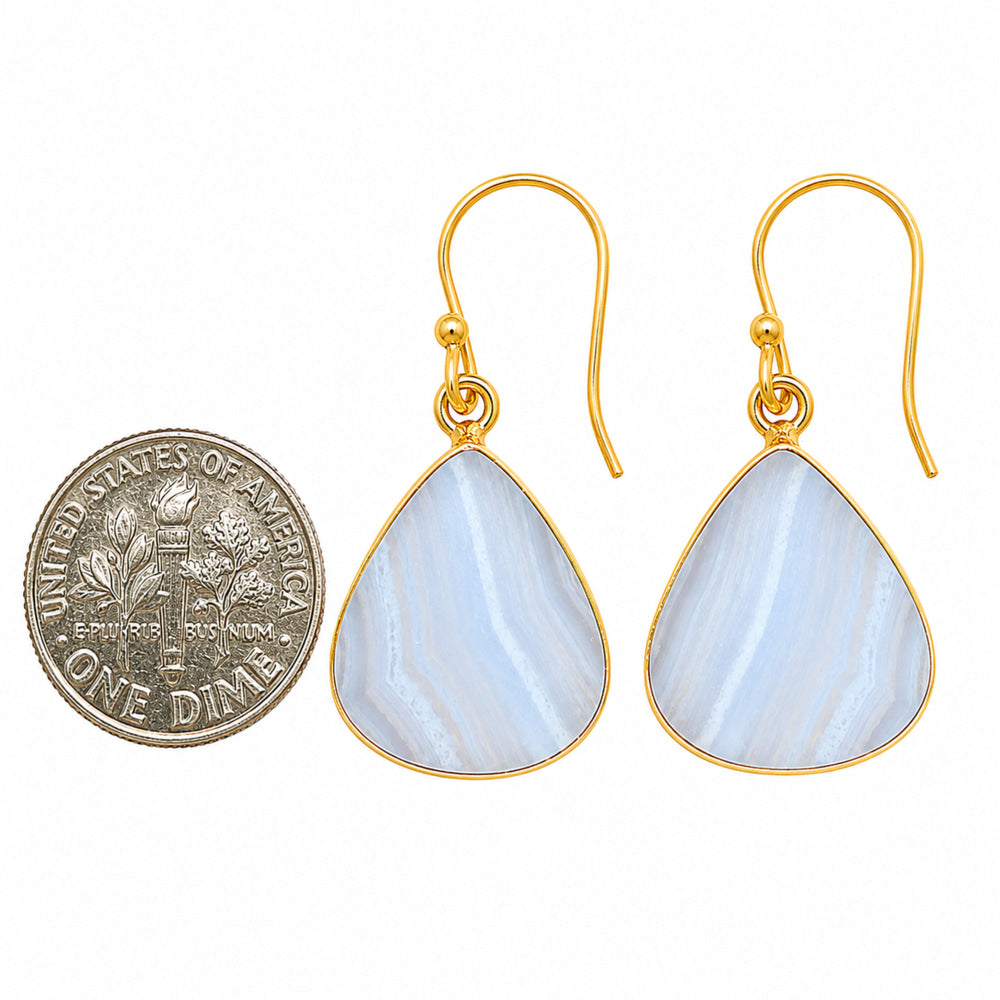 Blue Lace Agate Earrings EM-1001 TE01109
