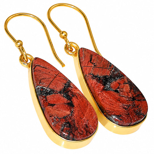 Snake Skin Jasper Earrings EM-1001 TE01115