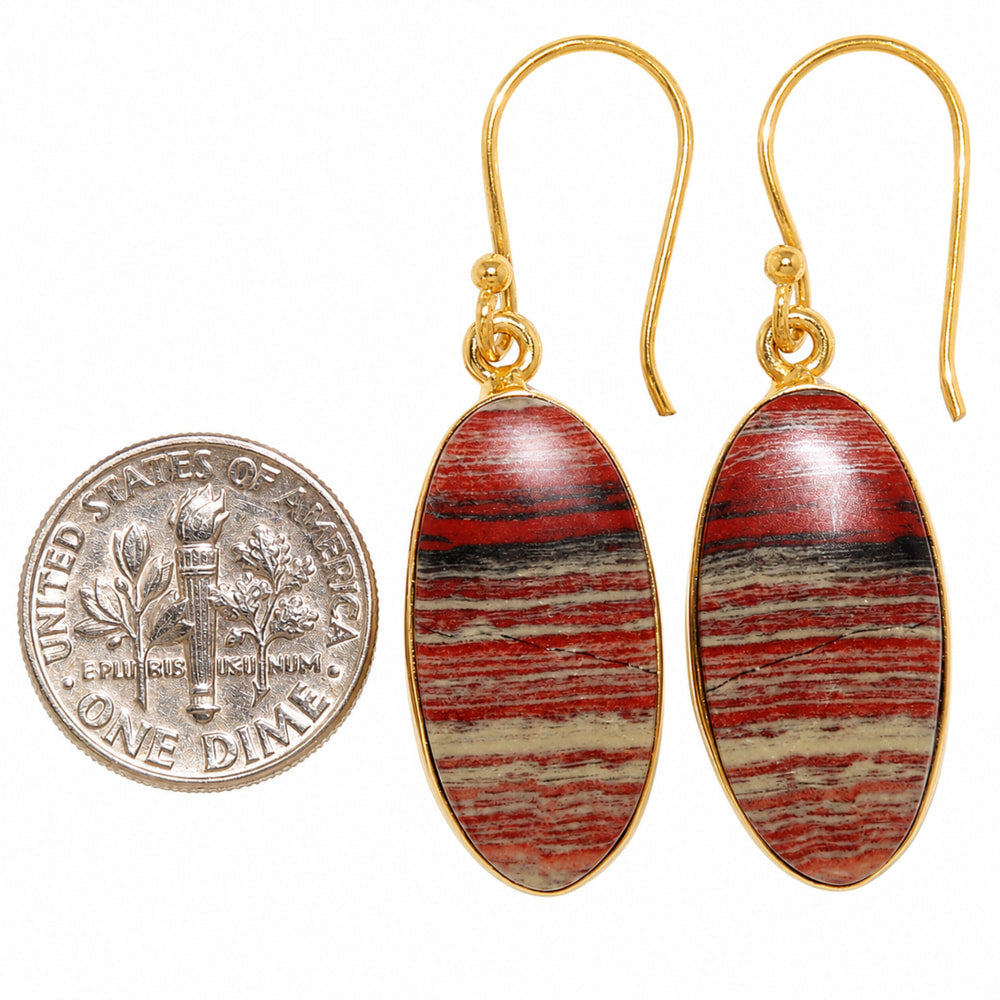 Snake Skin Jasper Earrings EM-1001 TE01124