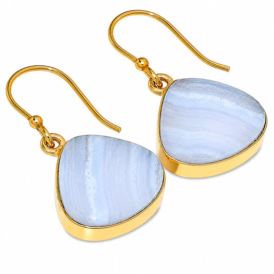Blue Lace Agate Earrings EM-1001 TE01134