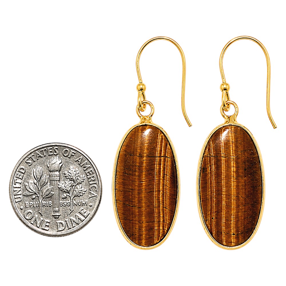 Tiger Eye Earrings EM-1001 TE01154