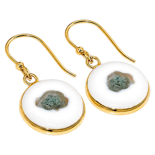 Horse Canyon Moss Agate Earrings EM-1001 TE01155