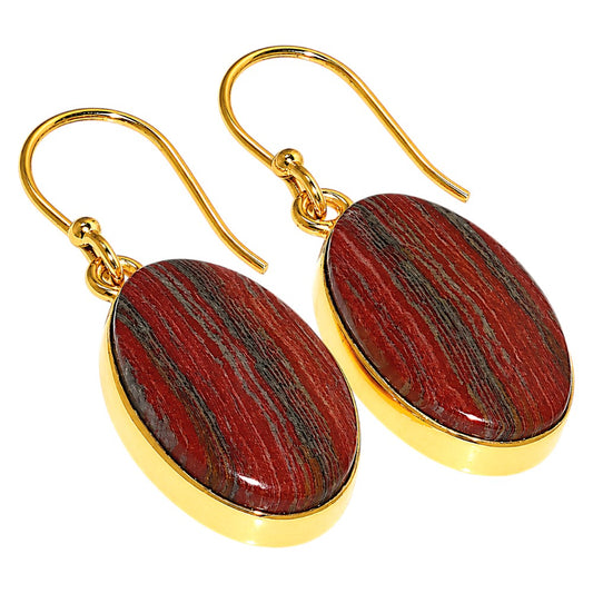 Snake Skin Jasper Earrings EM-1001 TE01187