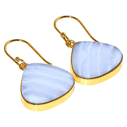 Blue Lace Agate Earrings EM-1001 TE01194