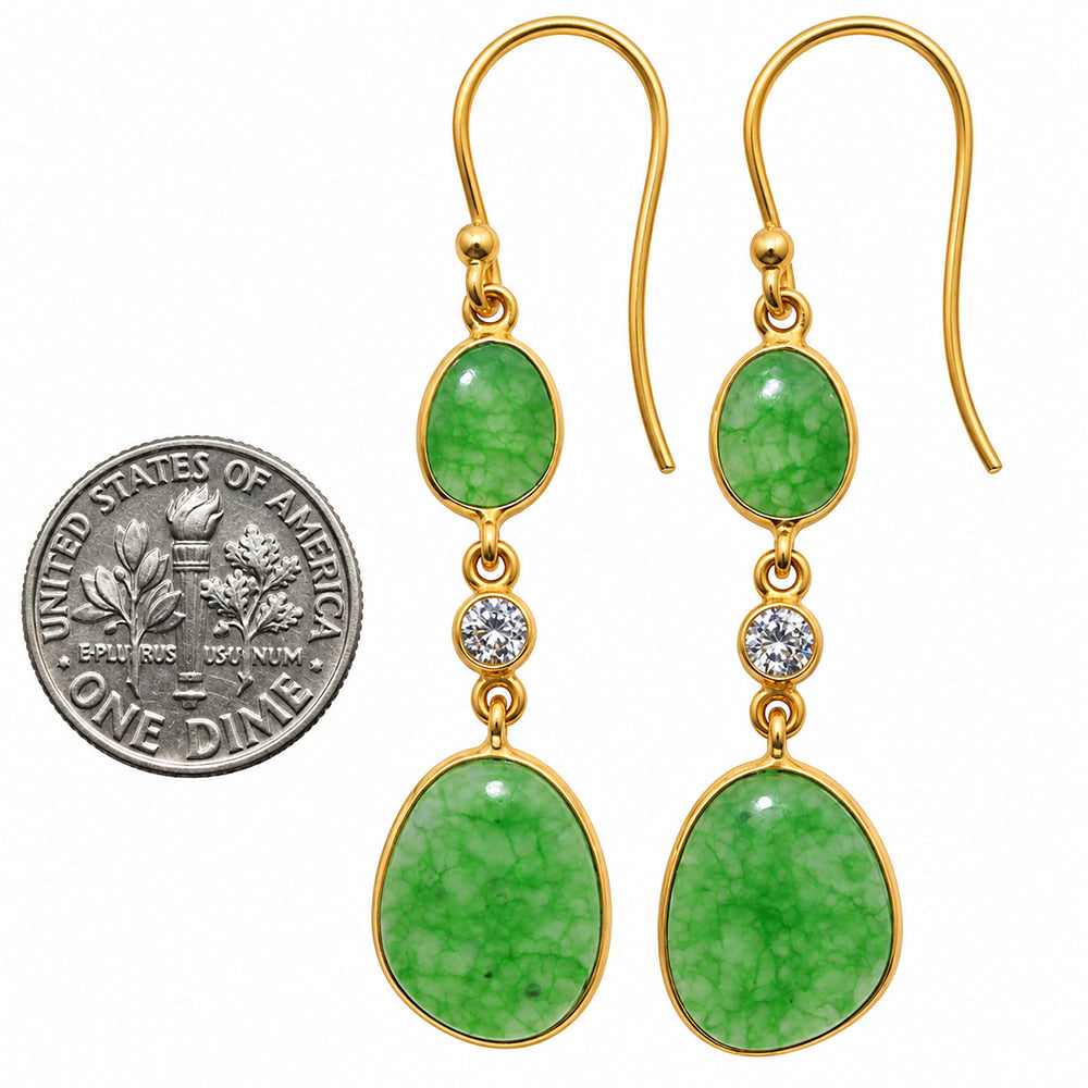 Dragon Vein Agate Earrings EM-1007 TE01224