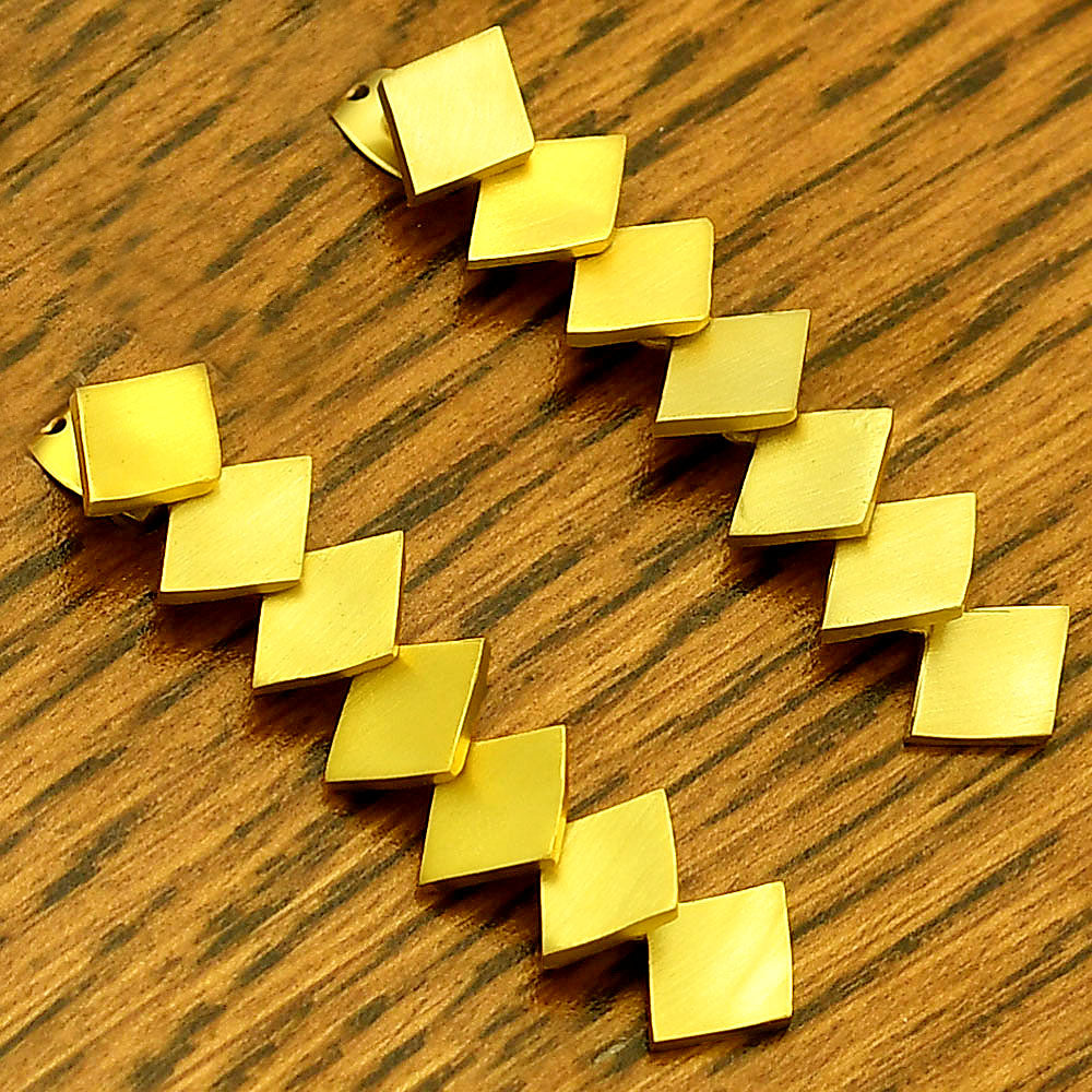 18K Gold Plated Geometric Long Drop Earrings – Wholesale Jewelry TGE1017 EM-1275