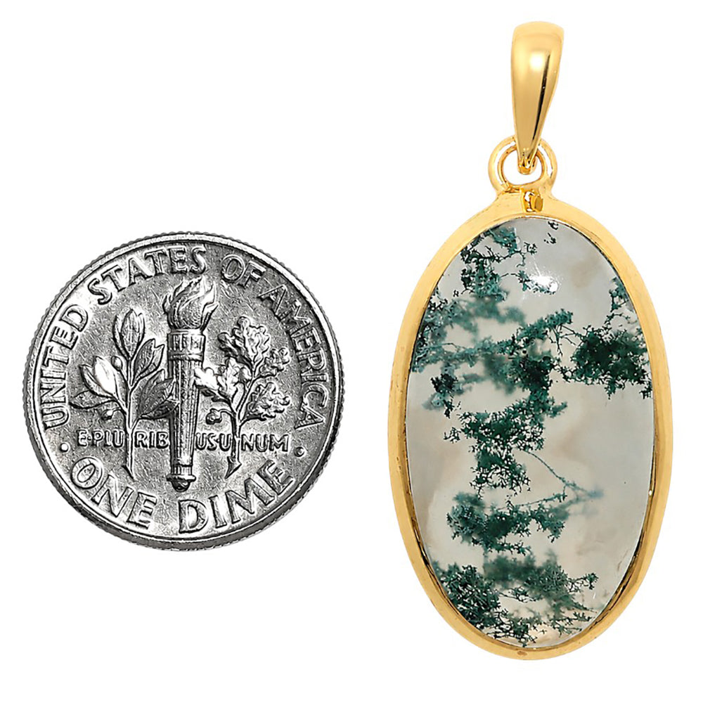 Horse Canyon Moss Agate Pendant PM-1002 TP01020