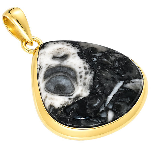 Mexican Cabbing Fossil Pendant PM-1002 TP01037