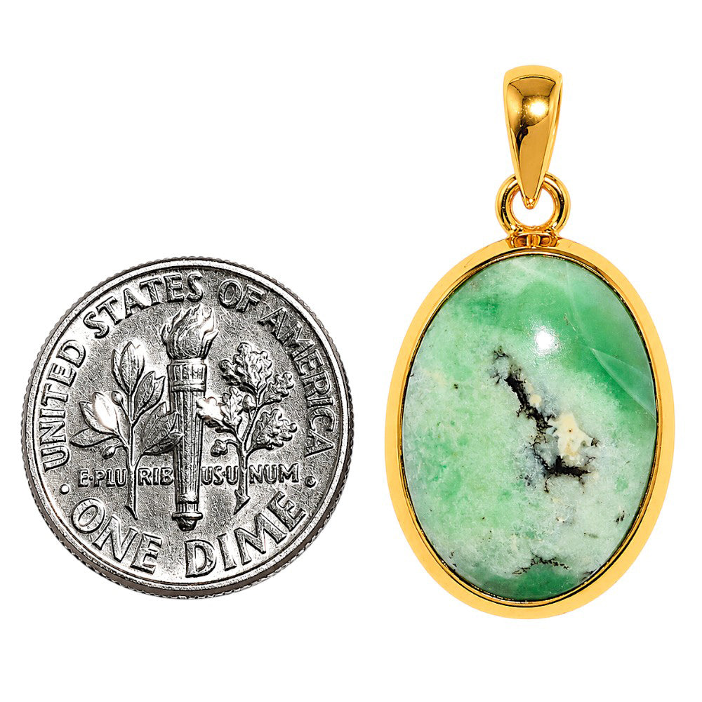 Dendritic Chrysoprase Pendant PM-1002 TP01046