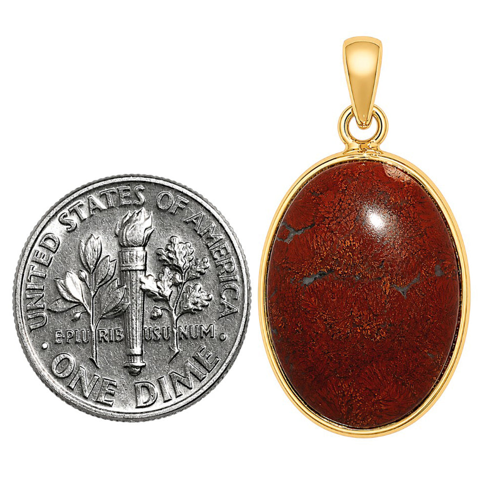 Red Moss Agate Pendant PM-1124 TP01093