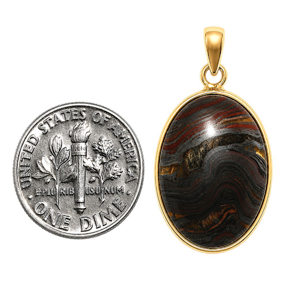 Iron Tiger Eye Pendant PM-1124 TP01095