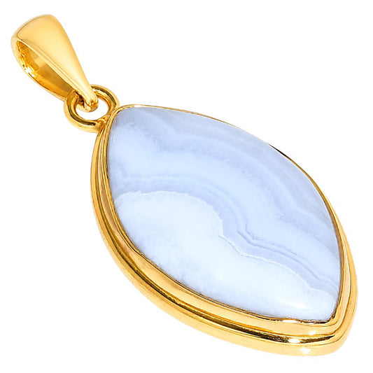 Blue Lace Agate Pendant PM-1124 TP01105