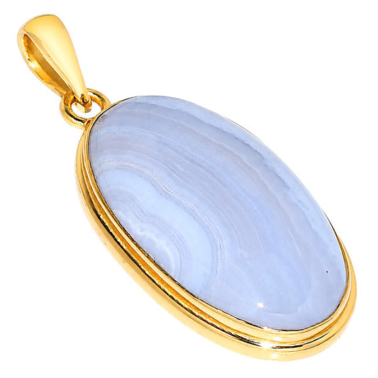 Blue Lace Agate Pendant PM-1124 TP01106