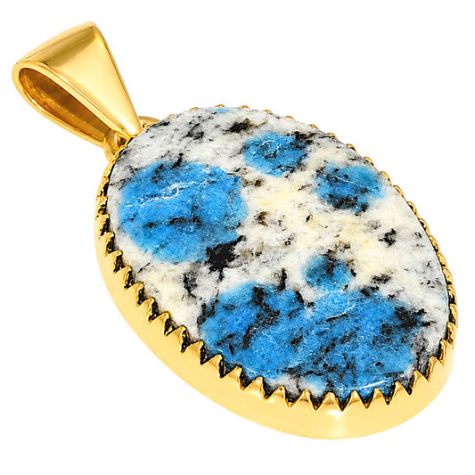 K2 Blue - Azurite In Quartz Pendant PM-1325 TP01121