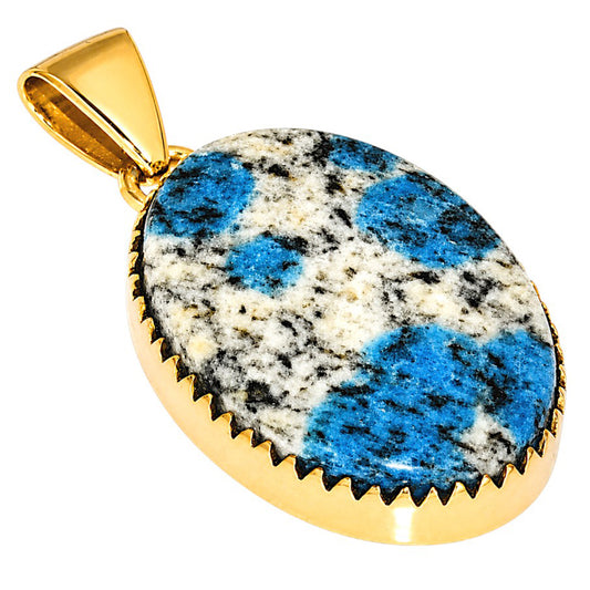 K2 Blue - Azurite In Quartz Pendant PM-1325 TP01149
