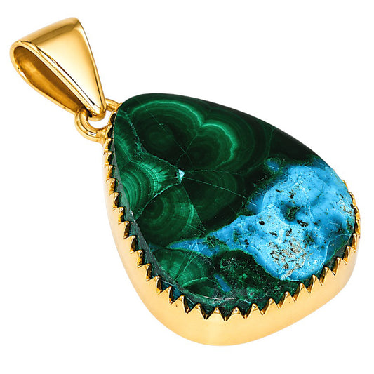 Azurite In Malachite Pendant PM-1325 TP01160