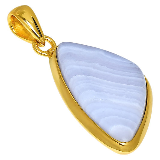 Blue Lace Agate Pendant P-1002 TP01169