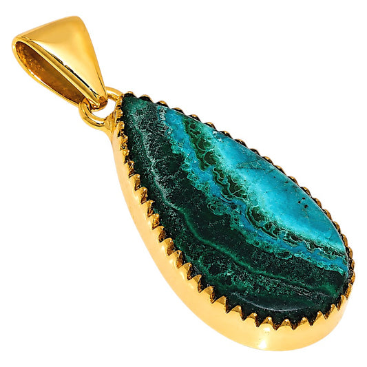 Azurite In Malachite Pendant P-1060 TP01183