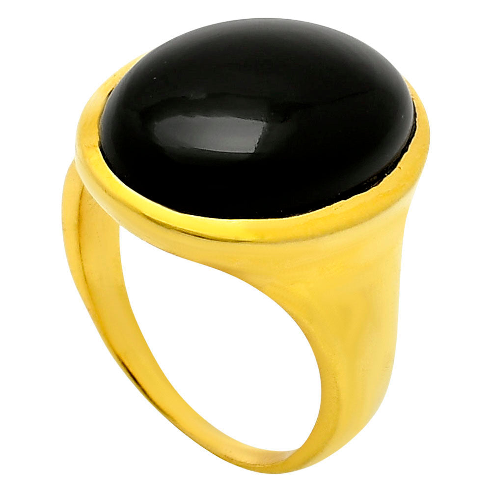 Black Onyx Ring size-10 RM-1004 TR01096