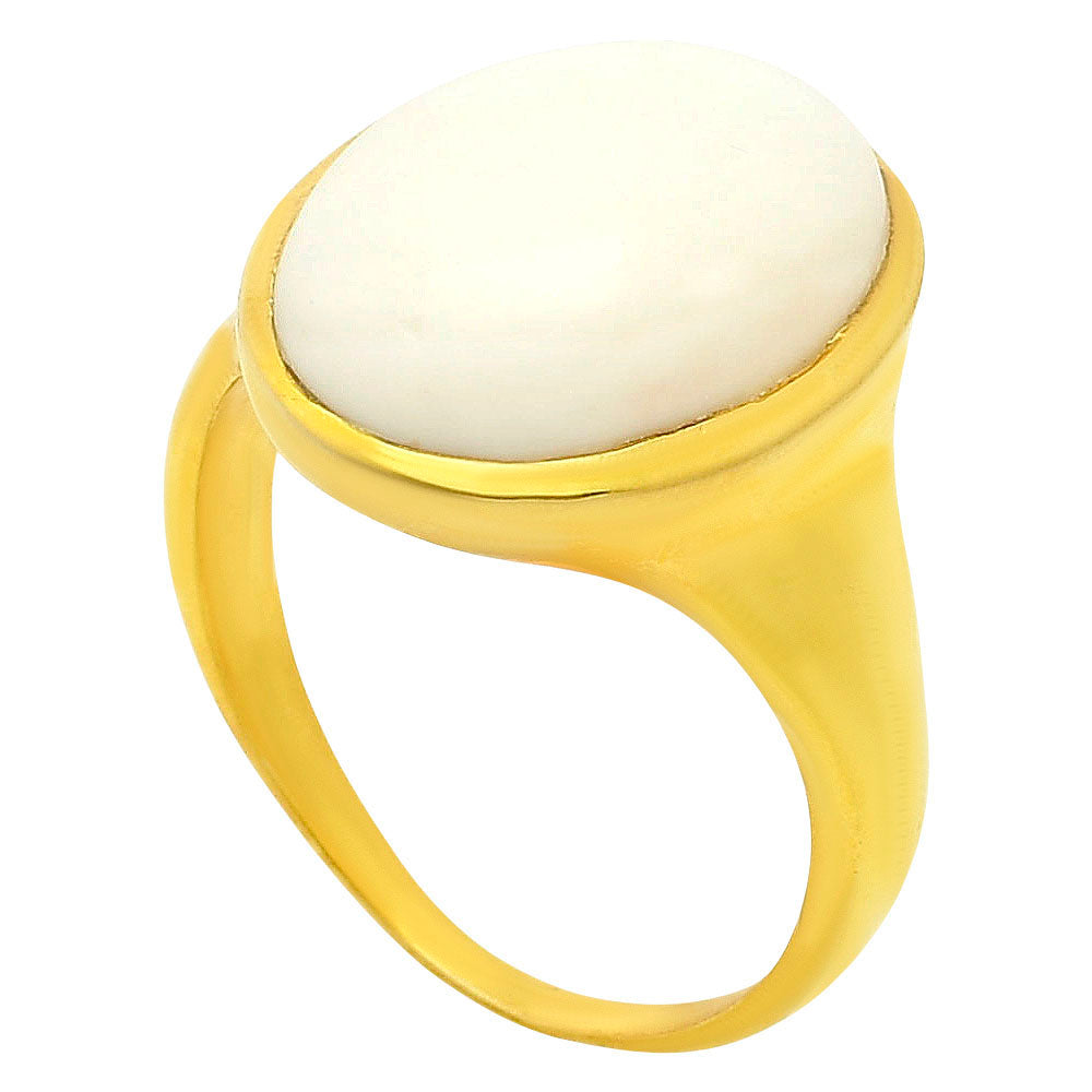 White Opal Ring size-10 RM-1004 TR01127