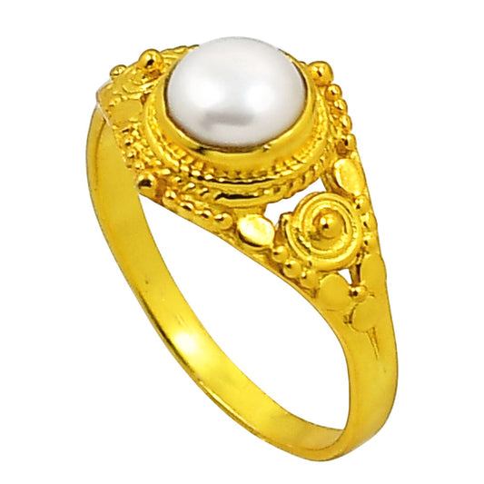 Natural Fresh Water Pearl Ring size-10 RM-1346 TR01177